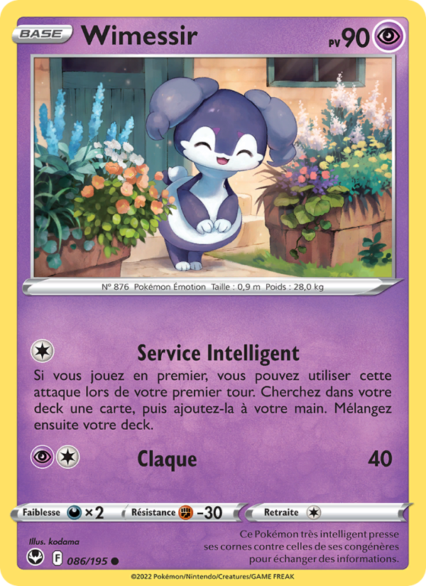Wimessir 086 — Tempête Argentée (French Pokémon TCG card)