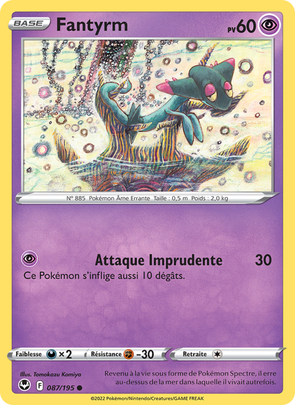 Fantyrm 087 — Tempête Argentée (French Pokémon TCG card)
