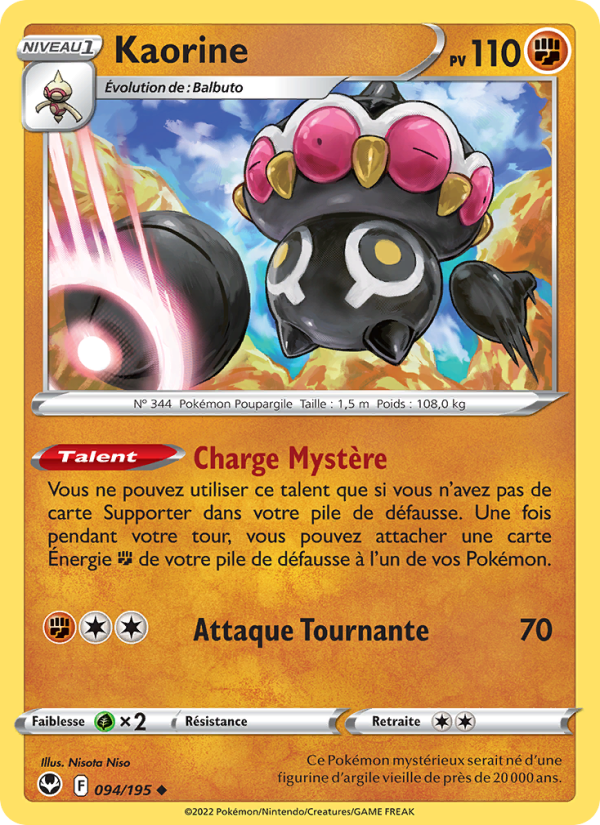 Kaorine 094 — Tempête Argentée (French Pokémon TCG card)