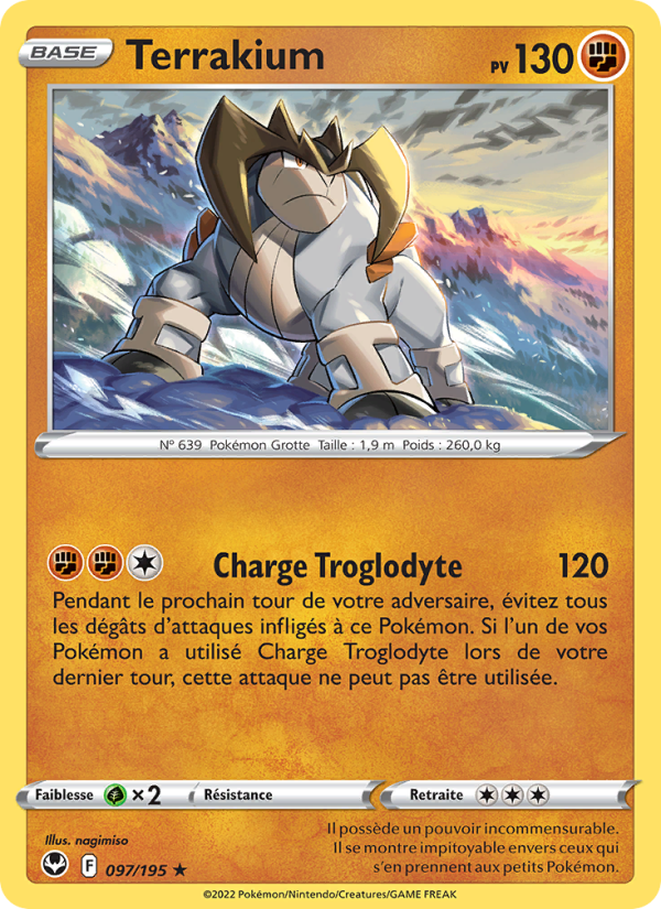 Terrakium 097 — Tempête Argentée (French Pokémon TCG card)
