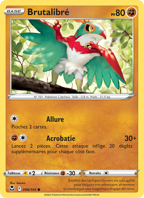 Brutalibré 098 — Tempête Argentée (French Pokémon TCG card)