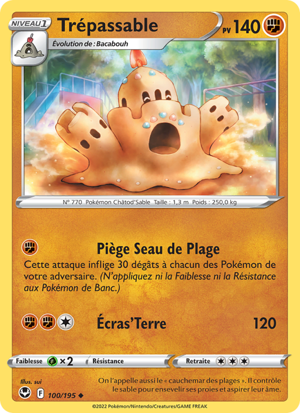 Trépassable 100 — Tempête Argentée (French Pokémon TCG card)