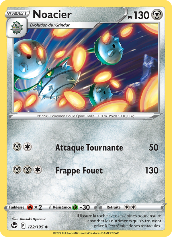 Noacier 122 — Tempête Argentée (French Pokémon TCG card)