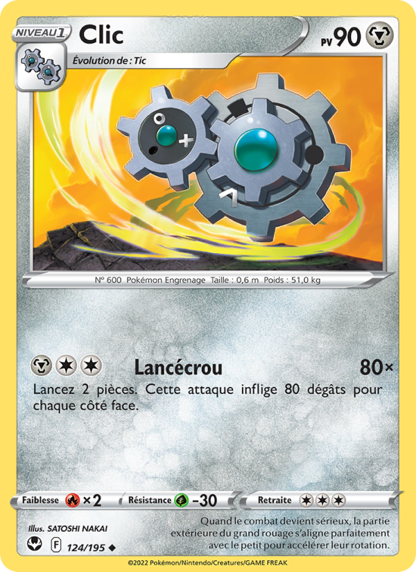 Clic 124 — Tempête Argentée (French Pokémon TCG card)