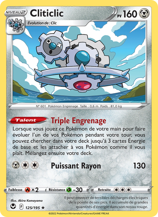 Cliticlic 125 — Tempête Argentée (French Pokémon TCG card)