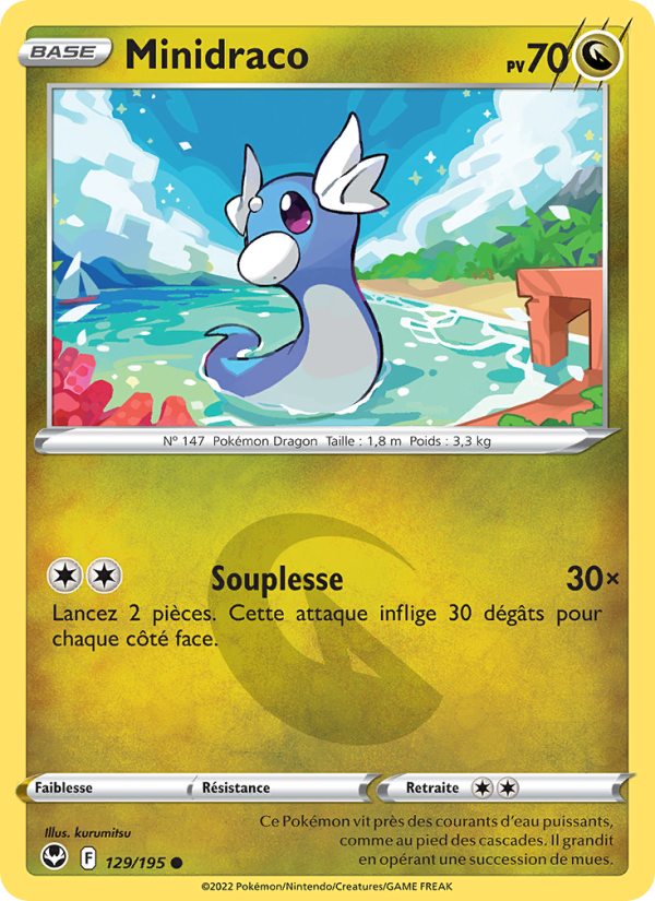 Minidraco 129 — Tempête Argentée (French Pokémon TCG card)