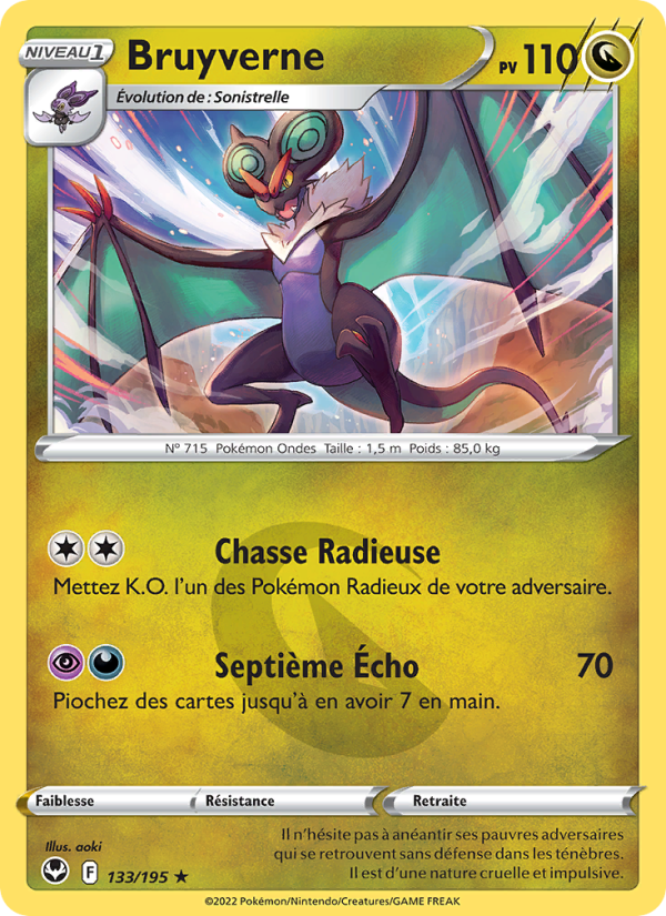 Bruyverne 133 — Tempête Argentée (French Pokémon TCG card)