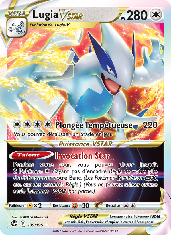 Lugia VSTAR 139 — Tempête Argentée (French Pokémon TCG card)