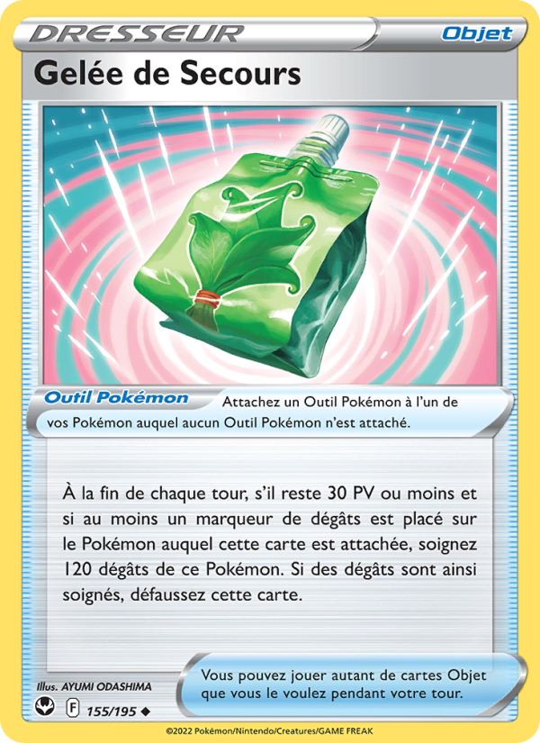 Gelée de Secours 155 — Tempête Argentée (French Pokémon TCG card)