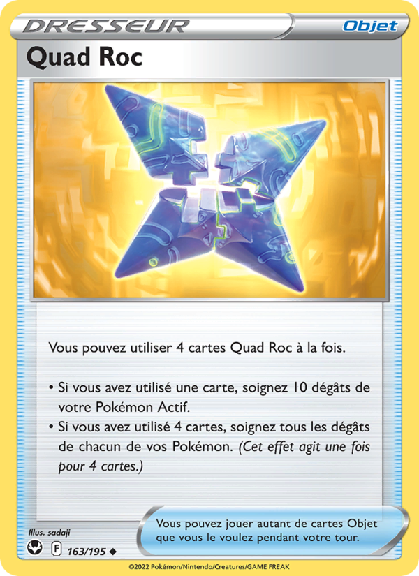 Quad Roc 163 — Tempête Argentée (French Pokémon TCG card)