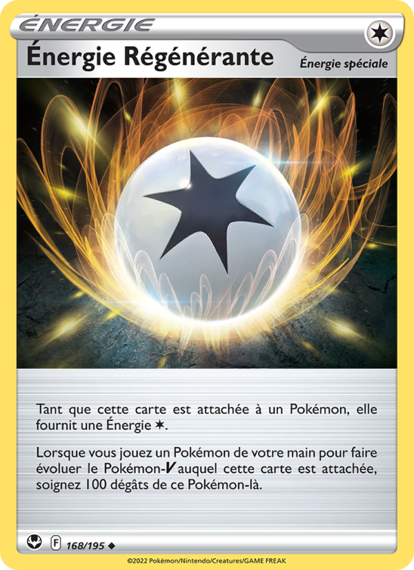 Énergie Régénérante 168 — Tempête Argentée (French Pokémon TCG card)