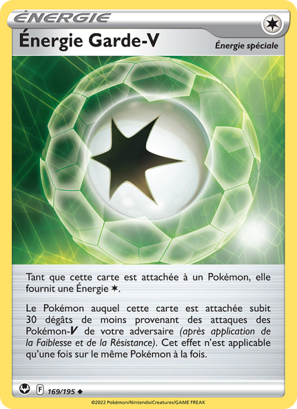 Énergie Garde V 169 — Tempête Argentée (French Pokémon TCG card)