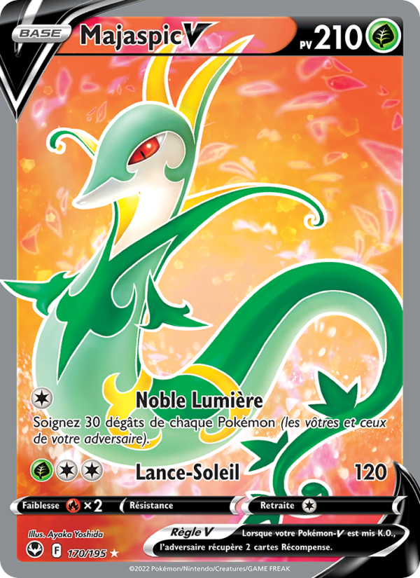 Majaspic V 170 — Tempête Argentée (French Pokémon TCG card)