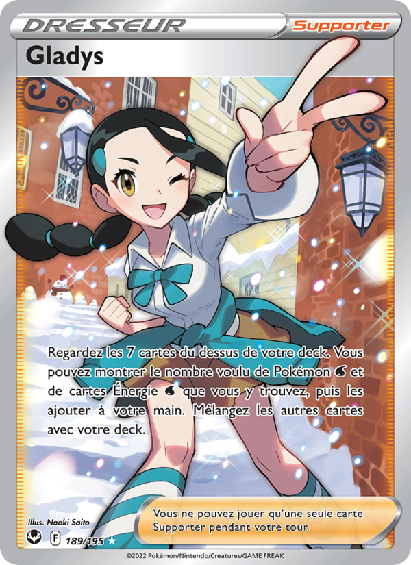 Gladys 189 — Tempête Argentée (French Pokémon TCG card)