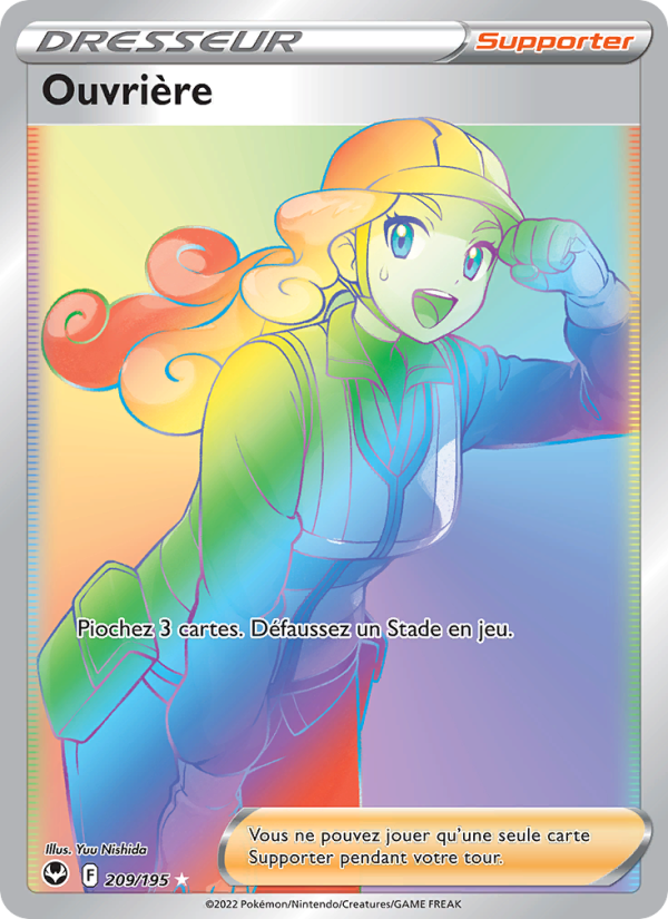 Ouvrière 209 — Tempête Argentée (French Pokémon TCG card)