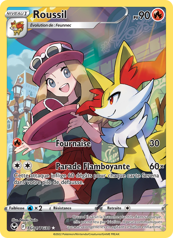 Roussil TG01 — Tempête Argentée (French Pokémon TCG card)
