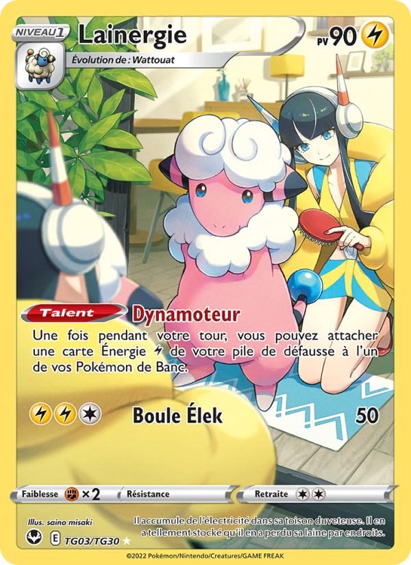 Lainergie TG03 — Tempête Argentée (French Pokémon TCG card)