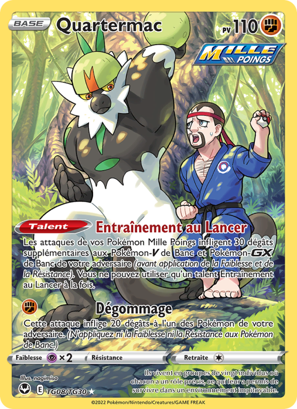 Quartermac TG08 — Tempête Argentée (French Pokémon TCG card)