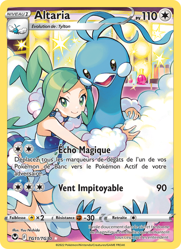 Altaria TG11 — Tempête Argentée (French Pokémon TCG card)