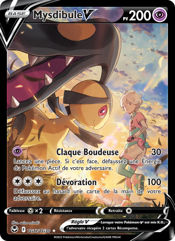 Mysdibule V TG17 — Tempête Argentée (French Pokémon TCG card)
