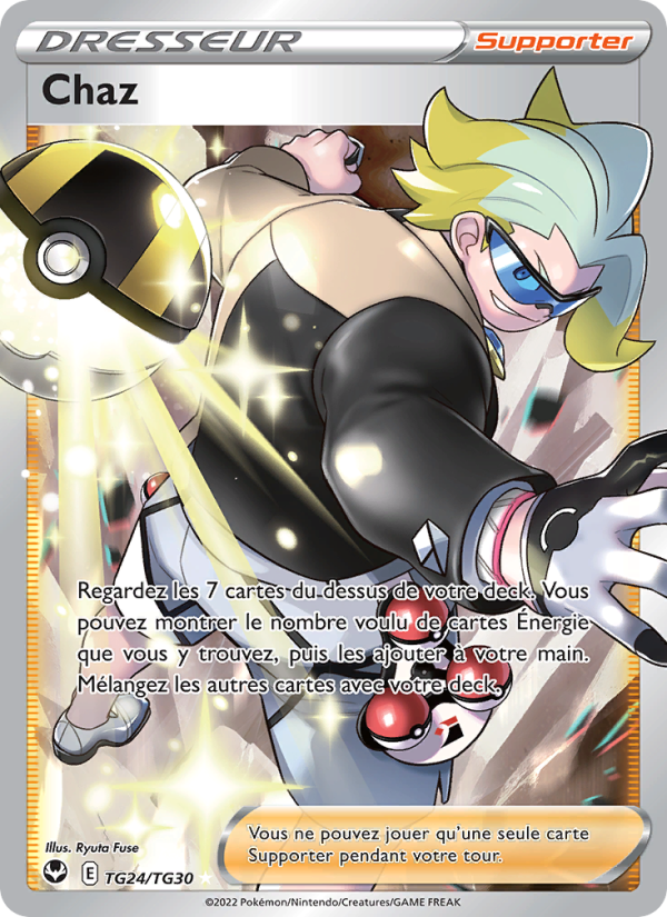 Chaz TG24 — Tempête Argentée (French Pokémon TCG card)