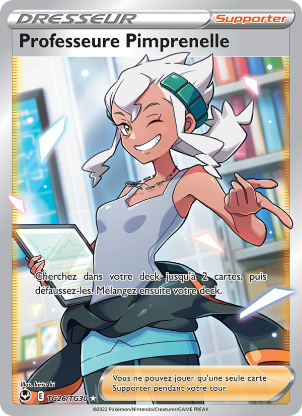 Professeure Pimprenelle TG26 — Tempête Argentée (French Pokémon TCG card)