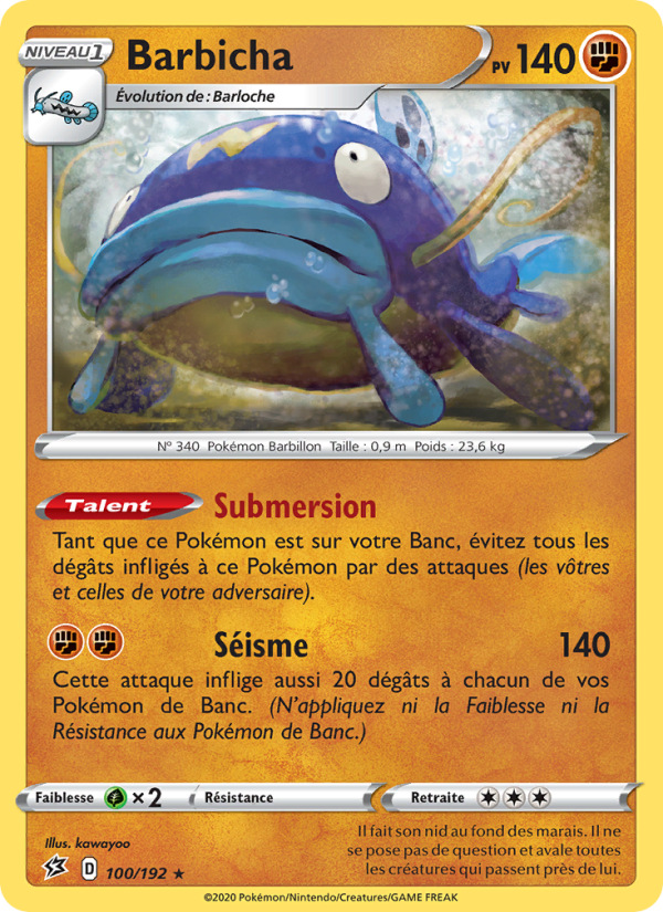 Barbicha 100 — Clash des Rebelles (French Pokémon TCG card)
