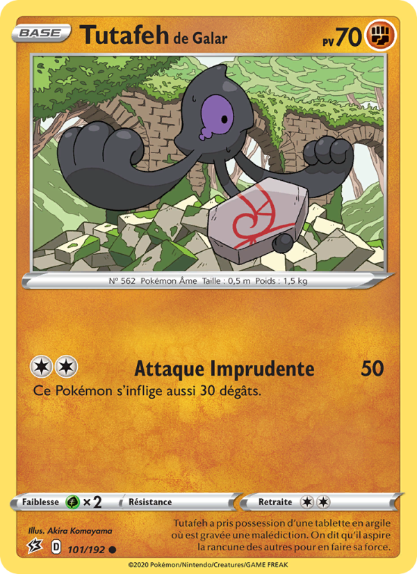 Tutafeh de Galar 101 — Clash des Rebelles (French Pokémon TCG card)