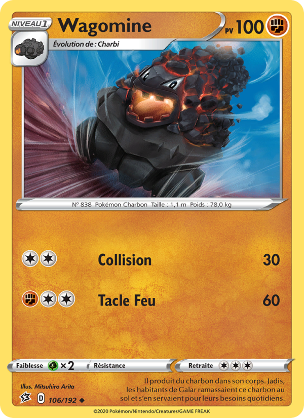 Wagomine 106 — Clash des Rebelles (French Pokémon TCG card)