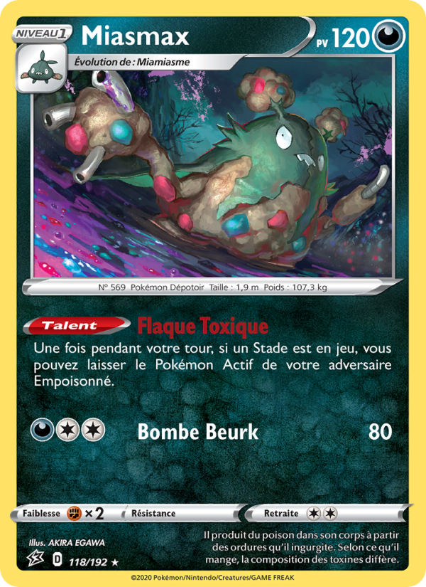 Miasmax 118 — Clash des Rebelles (French Pokémon TCG card)