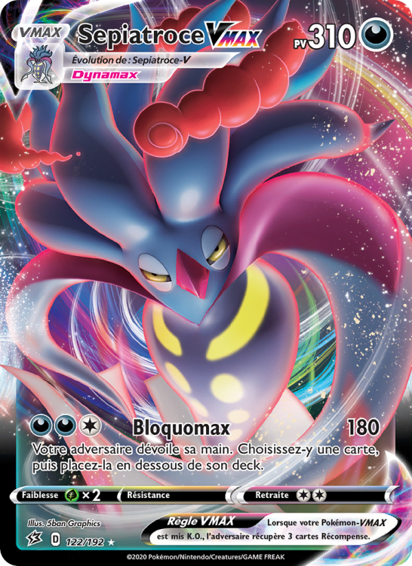 Sepiatroce VMAX 122 — Clash des Rebelles (French Pokémon TCG card)