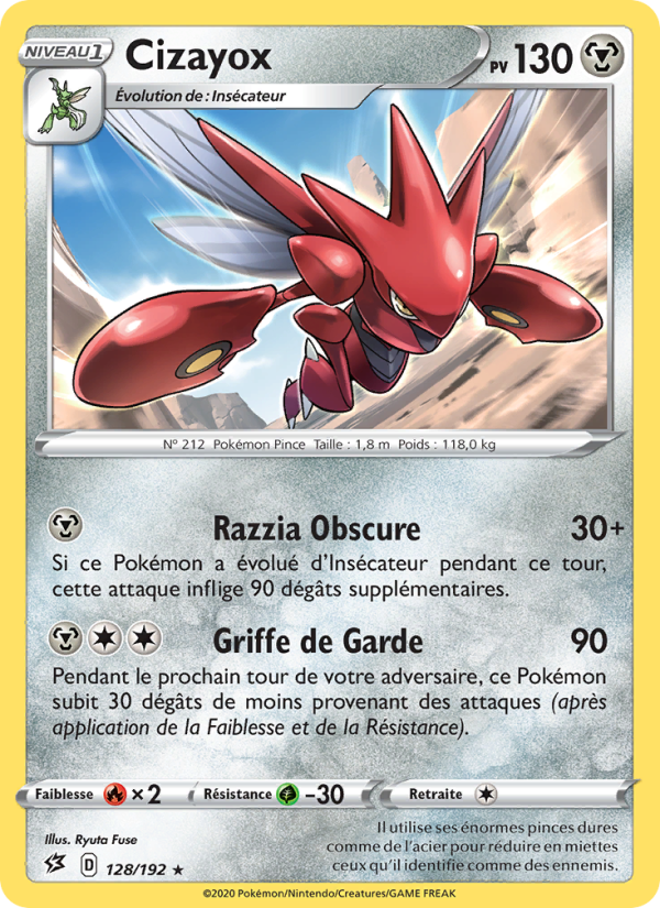 Cizayox 128 — Clash des Rebelles (French Pokémon TCG card)