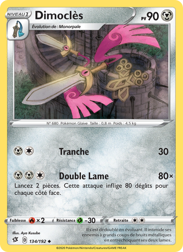 Dimoclès 134 — Clash des Rebelles (French Pokémon TCG card)