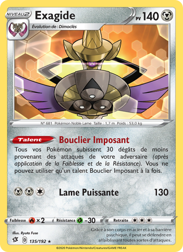 Exagide 135 — Clash des Rebelles (French Pokémon TCG card)
