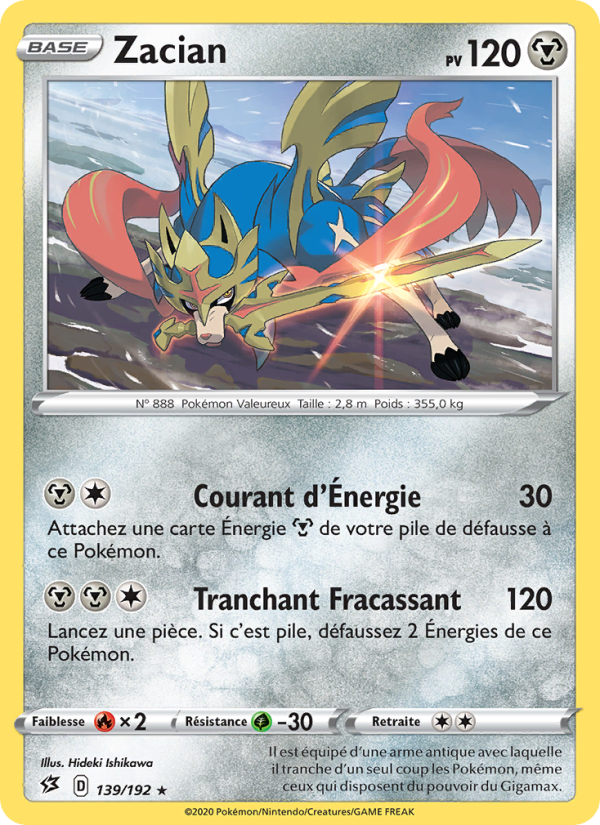 Zacian 139 — Clash des Rebelles (French Pokémon TCG card)