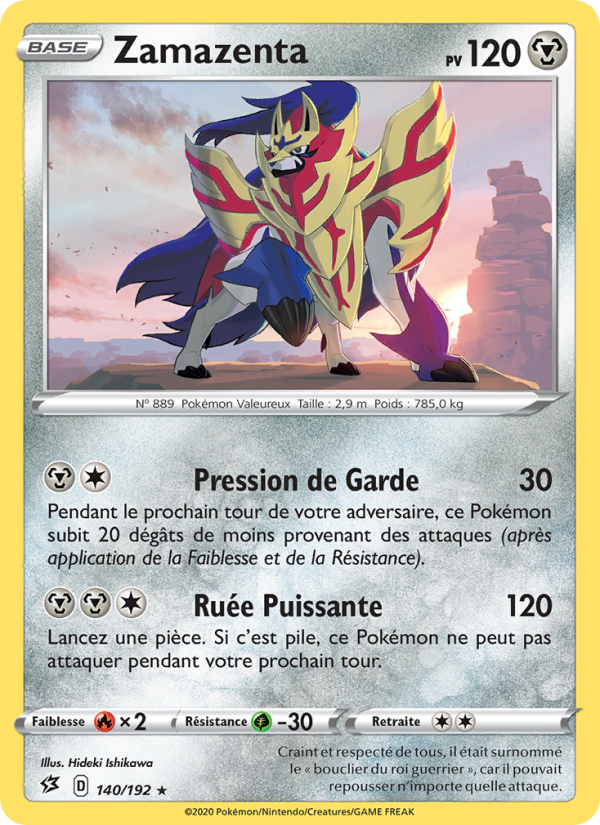 Zamazenta 140 — Clash des Rebelles (French Pokémon TCG card)