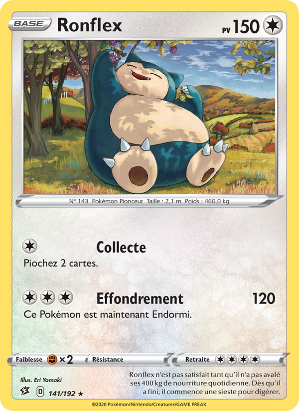 Ronflex 141 — Clash des Rebelles (French Pokémon TCG card)