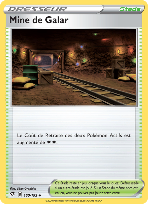 Mine de Galar 160 — Clash des Rebelles (French Pokémon TCG card)