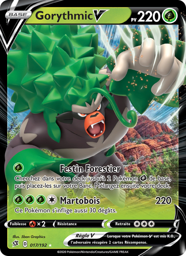 Gorythmic V 17 — Clash des Rebelles (French Pokémon TCG card)