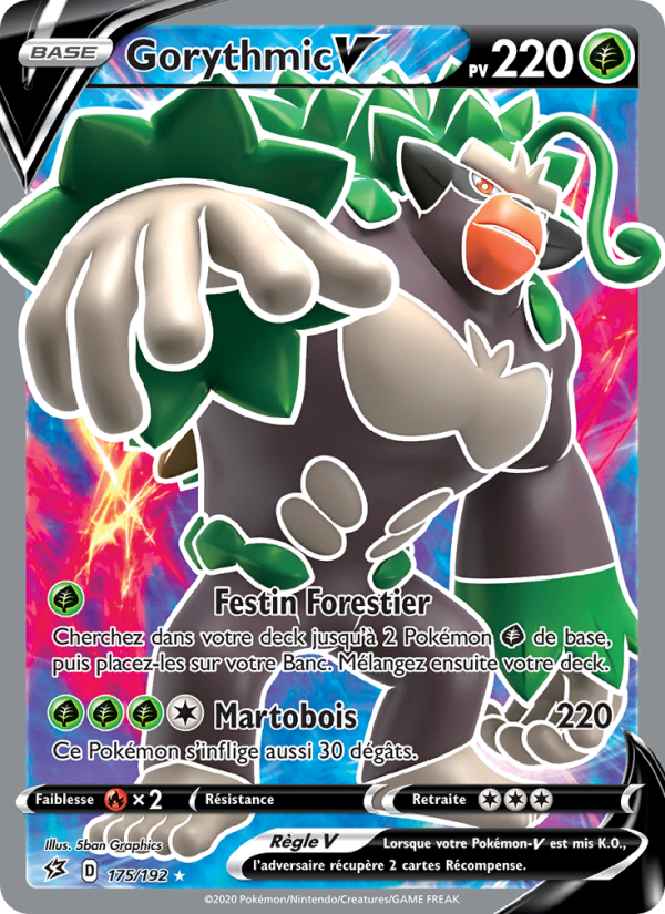 Gorythmic V 175 — Clash des Rebelles (French Pokémon TCG card)