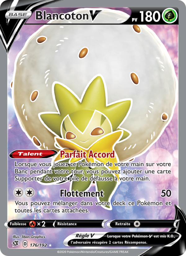Blancoton V 176 — Clash des Rebelles (French Pokémon TCG card)