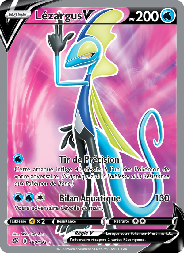 Lézargus V 180 — Clash des Rebelles (French Pokémon TCG card)