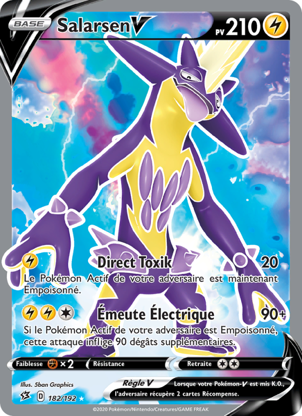 Salarsen V 182 — Clash des Rebelles (French Pokémon TCG card)