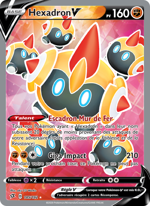 Hexadron V 185 — Clash des Rebelles (French Pokémon TCG card)