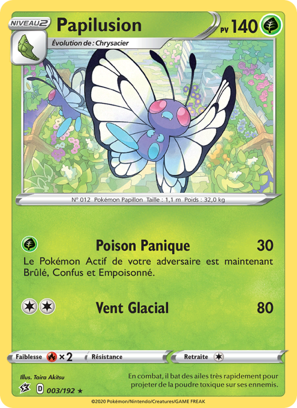 Papilusion 3 — Clash des Rebelles (French Pokémon TCG card)