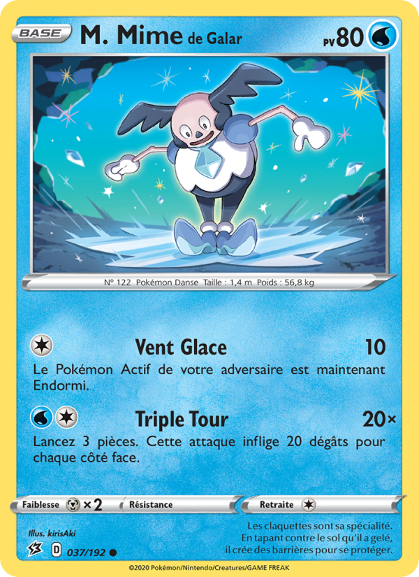 M. Mime de Galar 37 — Clash des Rebelles (French Pokémon TCG card)