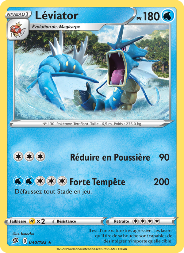 Léviator 40 — Clash des Rebelles (French Pokémon TCG card)