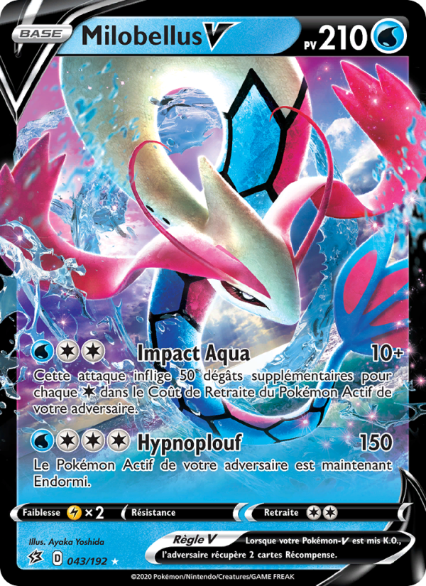 Milobellus V 43 — Clash des Rebelles (French Pokémon TCG card)