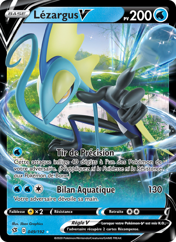 Lézargus V 49 — Clash des Rebelles (French Pokémon TCG card)