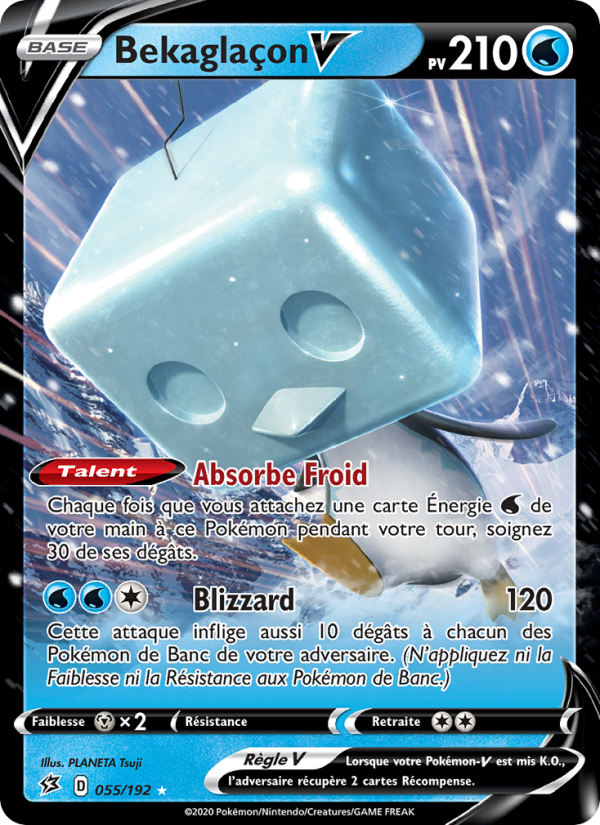 Bekaglaçon V 55 — Clash des Rebelles (French Pokémon TCG card)